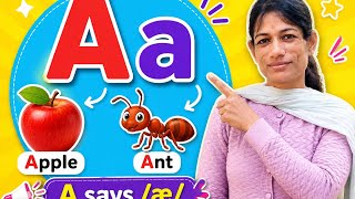 Learn A 🍎 Sound Phonics | with Fun Examples”Lesson for Kids! 1month lesson plan 😍🤫 @sonikidsteacher 