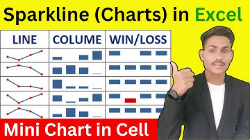 Spark Line Chart in Excel | Make Sparkline Chart in Excel Hindi | #excel