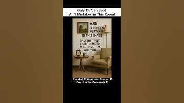 Only 1% Can Spot All 3 Mistakes in This Room! #shorts #mindpower
