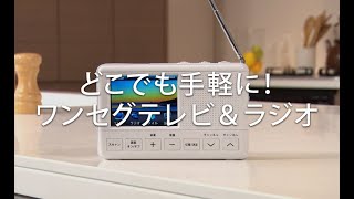 手回し充電ができる ワンセグテレビ＆ラジオ