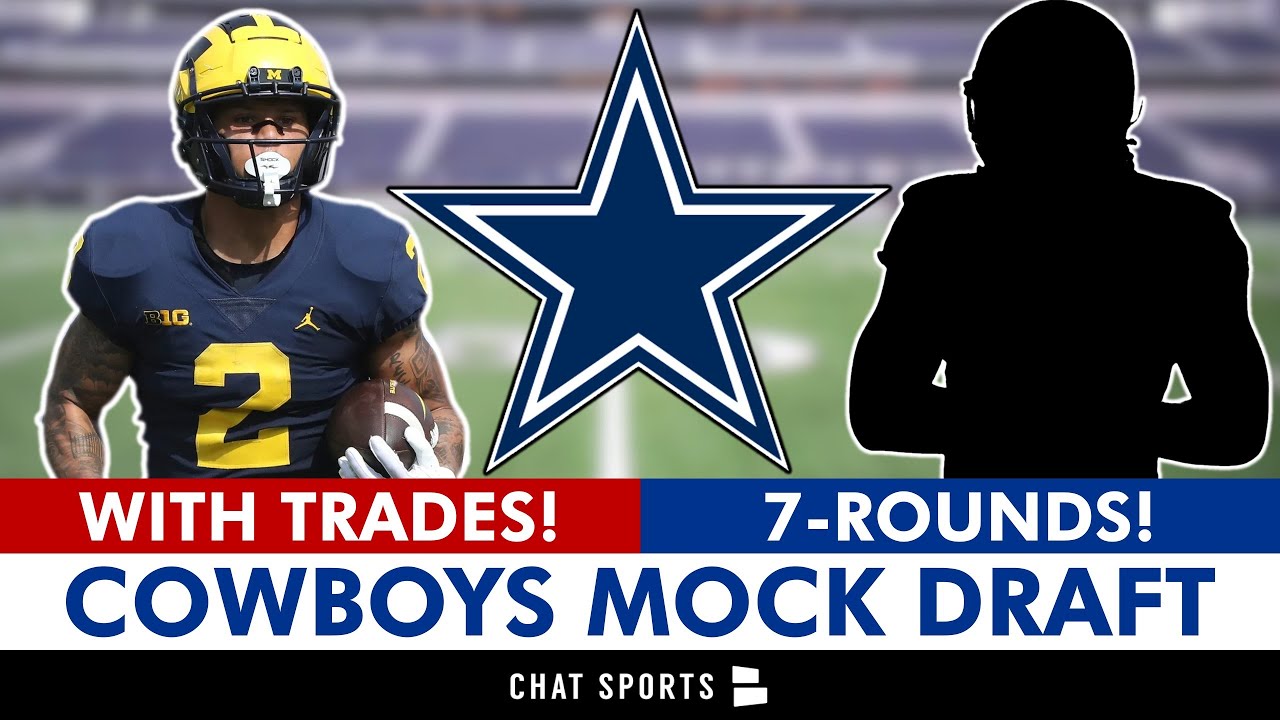 Dallas Cowboys 7Round NFL Mock Draft WITH Trades Before 2024 NFL