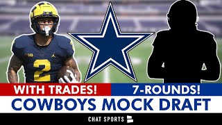 Dallas Cowboys 7-Round NFL Mock Draft WITH Trades Before 2024 NFL Combine