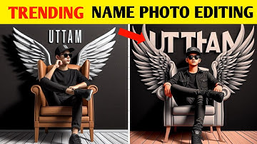 Instagram Trending Name Photo Video Editing |create 3D Ai Wings Name Image @UttamGupta_