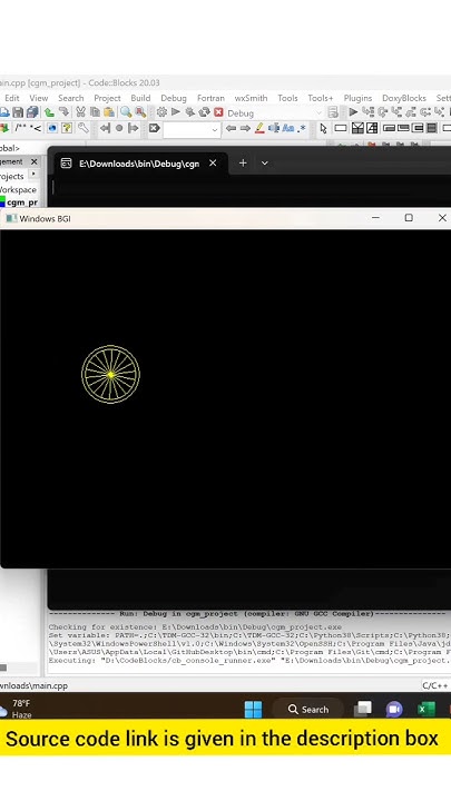 Moving a wheel with animation using C in Computer graphics. - YouTube