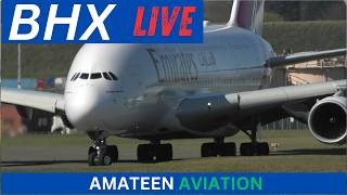 Happy Sunday Live : Planespotting Action : BHX : 22:03:2026 #a380 #aviation #live