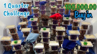 1 Quarter Challenge $1,300,000 buy in high limit coin pusher