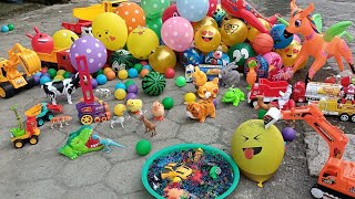 Horre.. Popping balloons!! menemukan eskrim, Upin Ipin, Transformers, suara hewan, dll