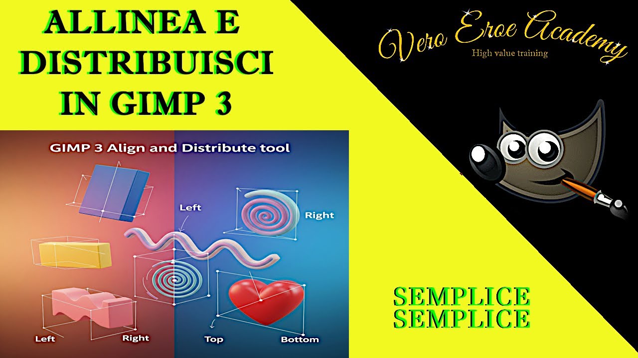 GIMP 3: Come Usare lo Strumento Allinea e Distribuisci - YouTube