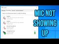 How to fix microphone not showing up on windows 10 complete guide