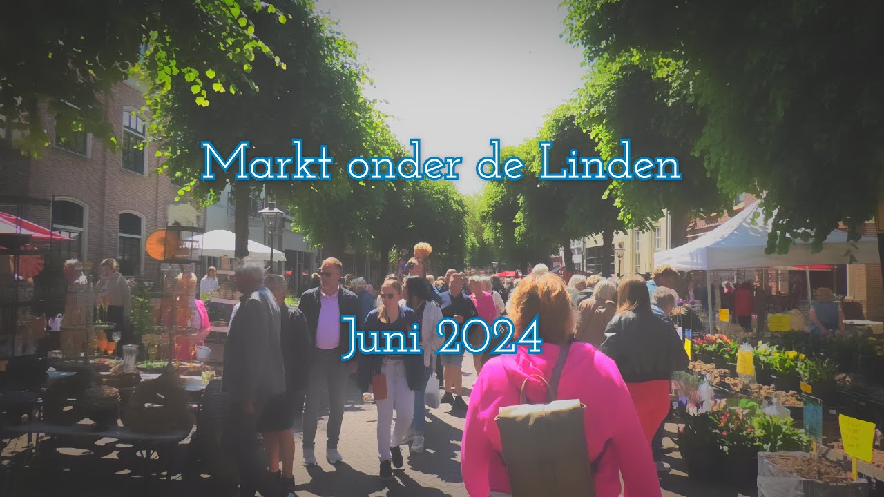 Markt onder de Linden in Noordwijk-Binnen - Juni 2024 - YouTube