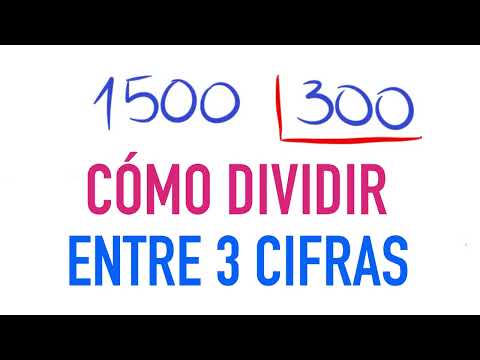 How to divide by 3 digits :: Example exercise 1500 divided by 300