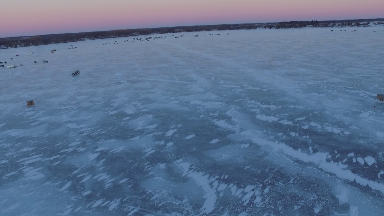 Frozen Clear Lake Waseca, MN YouTube