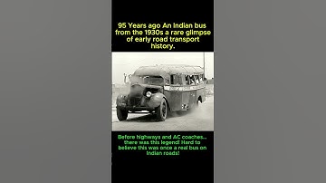 95-Year-Old Indian Bus from the 1930s | Rare Historical Footage of India’s  Road Transport #shorts