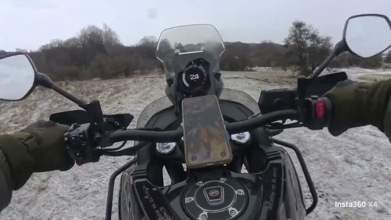 CFMOTO-800MT-X тест на новите гуми по кал и сняг на Витоша