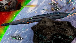 Eye of Palpatine vs All Republic Ships Cinematic 3D -- Star Wars