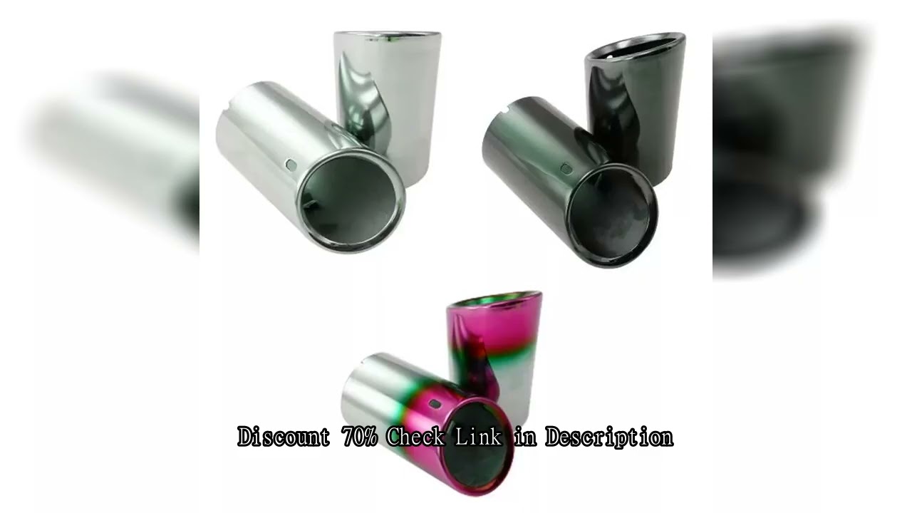 2Pcs/Set Car Accessories For Volkswagen Polo Golf 6 Jetta MK6 1.4T VW Golf 7 MK7 Bora Auto Car Exhau