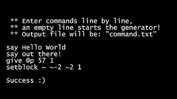 Multi Command Command Block Generation Tool (1.7)