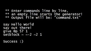 Multi Command Command Block Generation Tool (1.7)