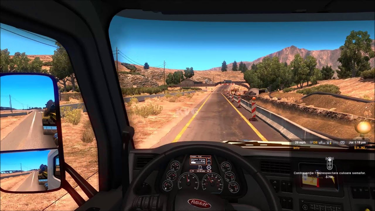 American Truck Simulator Redding to Hornbrook Gameplay (PC HD