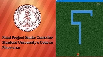 Classic Snake Game | Final Project | Code in Place 2021