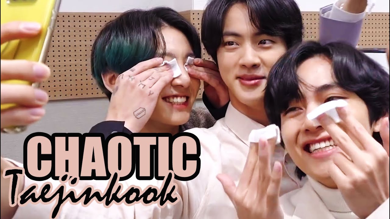 Taejinkook : The most chaotic trio (BTS' Taehyung, Jin and Jungkook)