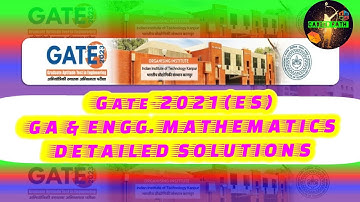 GATE-2021| ENVIRONMENTAL SCIENCE & ENGINEERING (ES) | ENGINEERING MATHEMATICS & GA SOLUTIONS ||