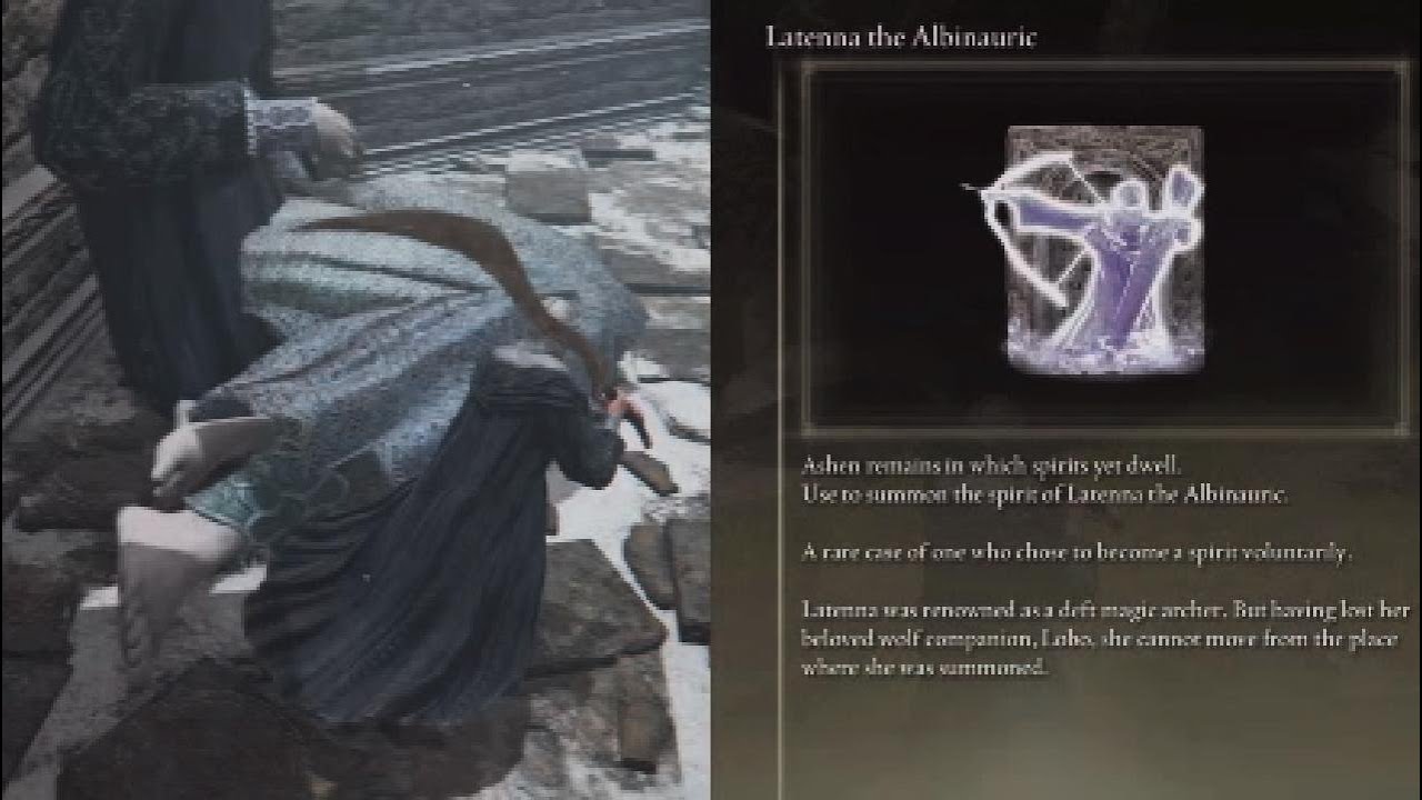 Elden Ring Latenna the Albinauric Ashes Location Southern Liurnia Lake