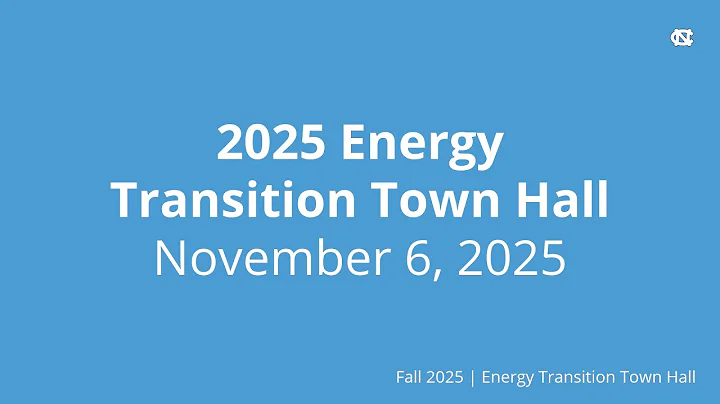 2025 Energy Transition Town Hall