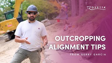 How to Set the Base Course of an Outcropping Retaining Wall