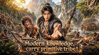 【DUB】Season 3：Transmigrated to primal world, builds walls, fires pottery, tech stuns tribe!#aivideo