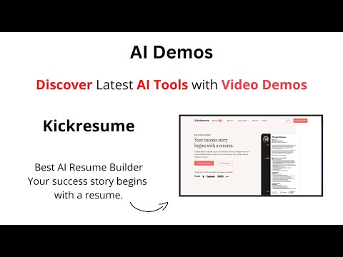 Create the Perfect Resume with Kickresume’s AI-Powered Platform | Kickresume Demo