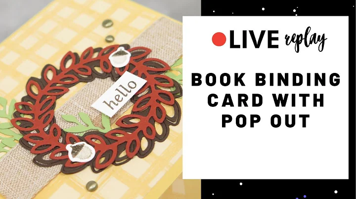 How To Make a Book Binding Card with Pop Up