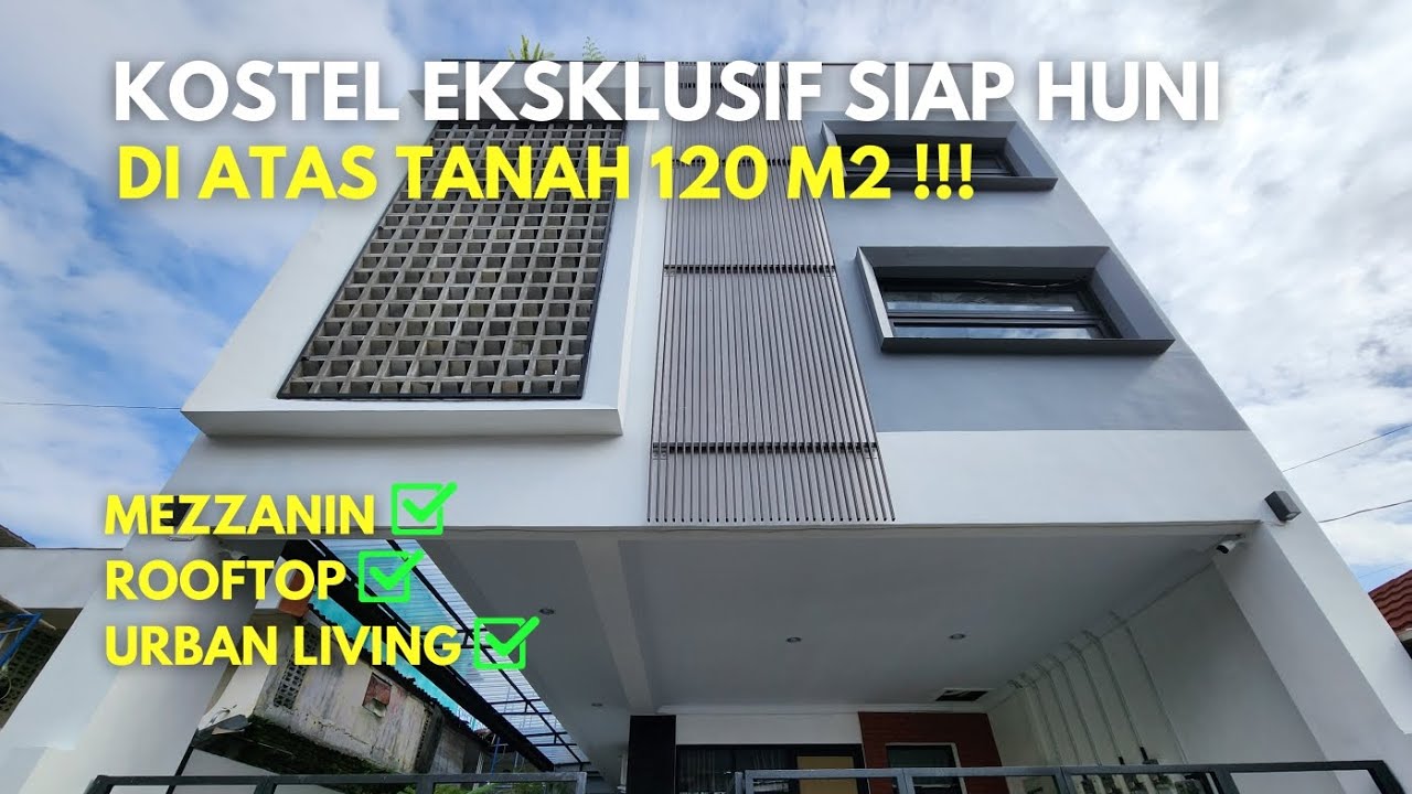 KOST MEZANIN DI TENGAH KOTA DENGAN TANAH TERBATAS. #kontraktorjogja #arsitekjogja