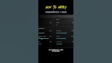 🔥 BGMI Me Sensitivity Code Kaise Dale | How To Copy/Paste Sensitivity Code In Bgmi | #bgmi #pubg