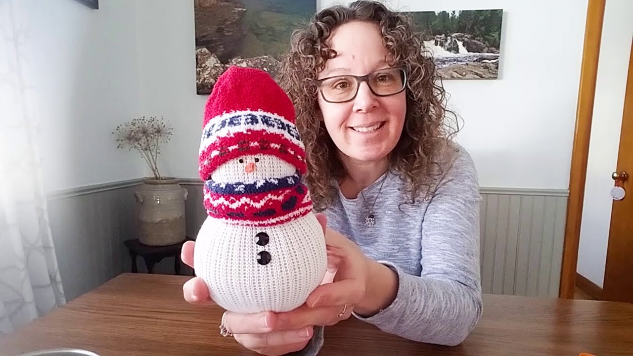 How to Make an Easy Sock Snowman Craft - This Pixie Creates