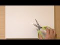 Acrylic Painting Technique Using Scissors