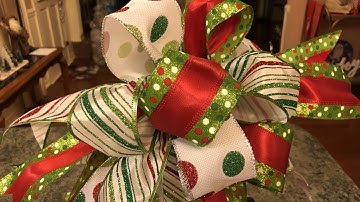 Christmas Funky Bow Tutorial 2018
