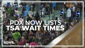 TSA wait times on display at PDX