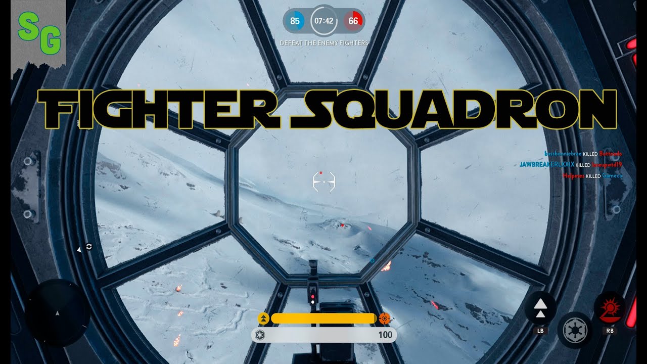 Star Wars Battlefront: Fighter Squadron Mode ( Millennium Falcon Hype!)