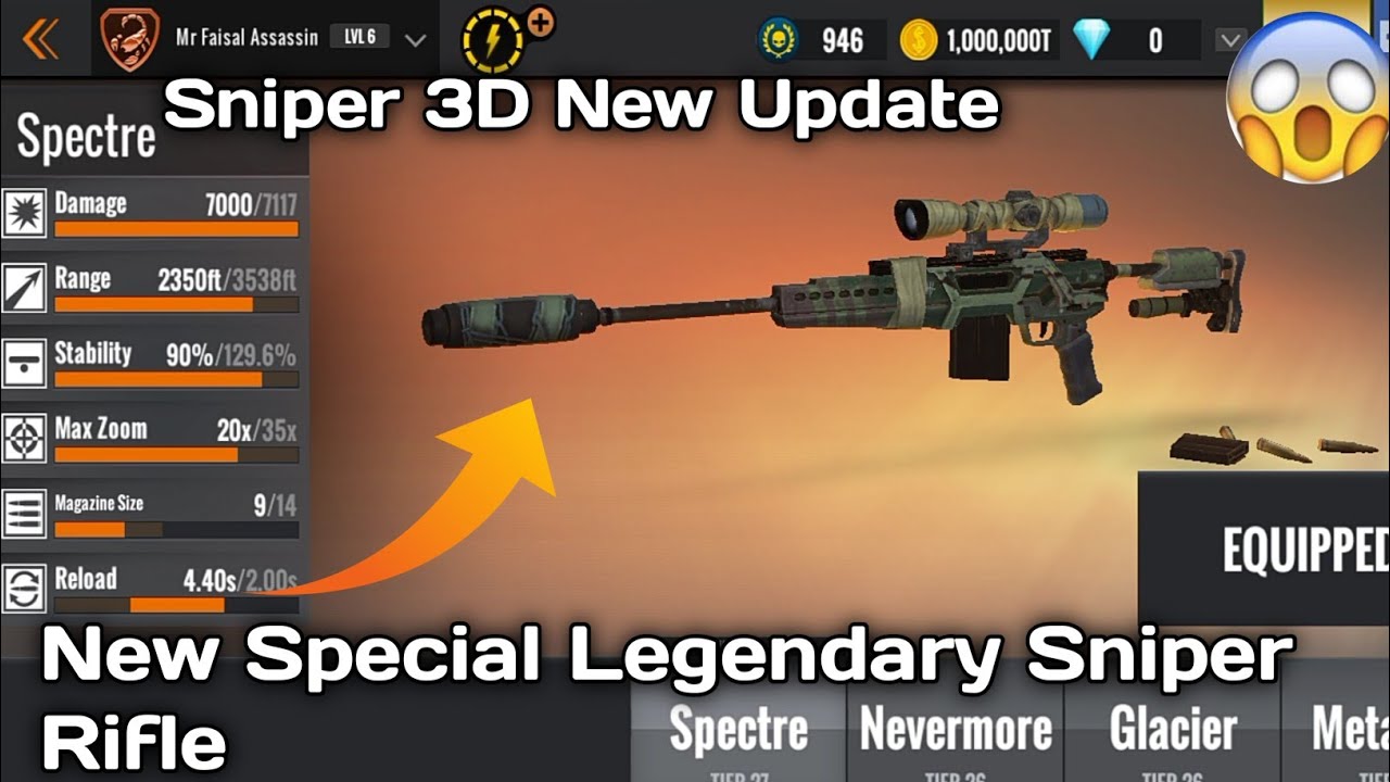 Sniper 3d New Update New Special Spectre Sniper Added