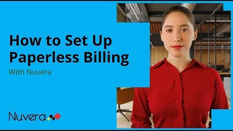 How to set up paperless billing with Nuvera