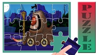 Scary forklift | puzzle for kids | jigsaw puzzle games | vehicle videos for children screenshot 3