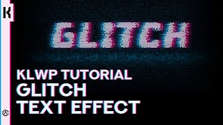 KLWP / KWGT Tutorial for Beginners | How to make a GLITCH Text effect | Different Fonts screenshot 2