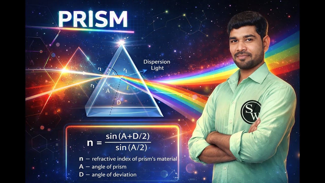 Prism Explained | Angle of Deviation & Dispersion of Light | Class 12 Physics