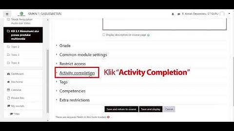 Create ATTENDANCE (Absensi) On Moodle