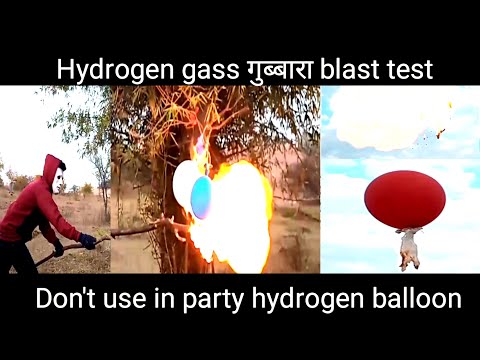 Hydrogen gass balloon blast