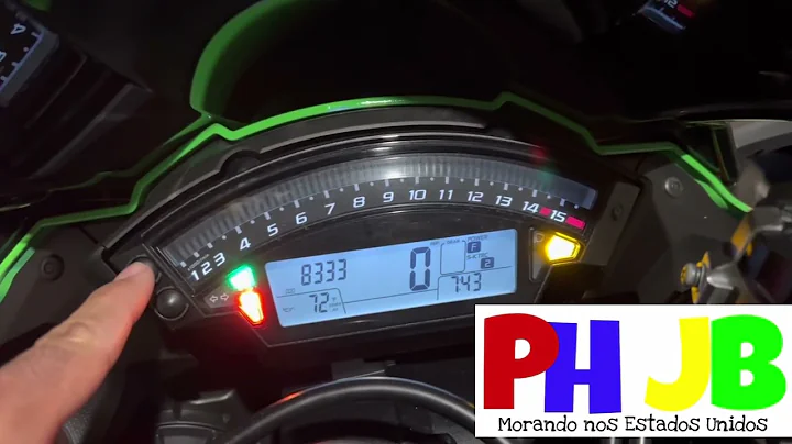 Kawasaki Ninja ZX10R Clock Time Hour Setting Set Fix Fixing Adjust Adjusting relógio acertando