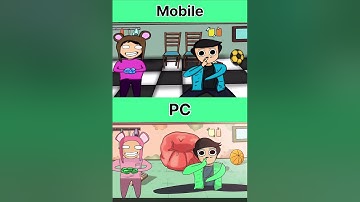 My animation VS @HARDTOONZ  animation ( mobile VS PC ) #shorts