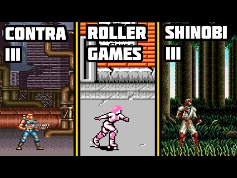 Видео: Contra III, RollerGames, Shinobi III - Ретро Стрим Sega Dendy nes PS1 Ностальгия