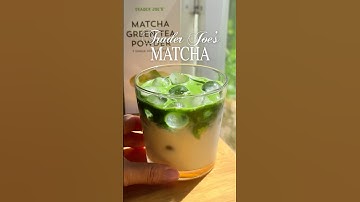 Trying Trader Joe’s Matcha Powder 🍵🤔 #traderjoes #matcha #matchalatte